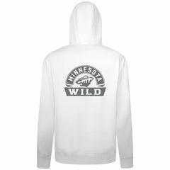 Minnesota Wild Levelwear Podium Chenille Logo Full-Zip Hoodie - White - NHL