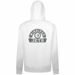 Winnipeg Jets Levelwear Podium Chenille Logo Full-Zip Hoodie - White - NHL