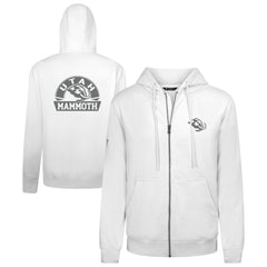 Utah Mammoth Levelwear Podium Chenille Logo Full-Zip Hoodie - White - NHL