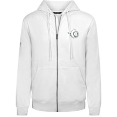 Ottawa Senators Levelwear Podium Chenille Logo Full-Zip Hoodie - White - NHL