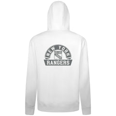 New York Rangers Levelwear Podium Chenille Logo Full-Zip Hoodie - White - NHL