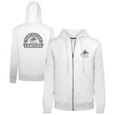 Vancouver Canucks Levelwear Podium Chenille Logo Full-Zip Hoodie - White - NHL