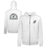 New Jersey Devils Levelwear Podium Chenille Logo Full-Zip Hoodie - White - NHL