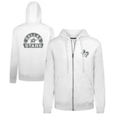 Dallas Stars Levelwear Podium Banner Arch Full-Zip Hoodie - White - NHL