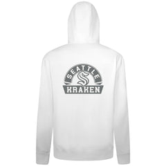 Seattle Kraken Levelwear Podium Banner Arch Full-Zip Hoodie - White - NHL
