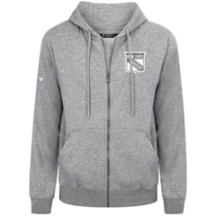 New York Rangers Levelwear Podium Banner Arch Full-Zip Hoodie - Gray - NHL