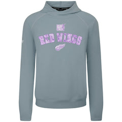Detroit Red Wings Levelwear Hockey Fights Cancer Mandate Tri-Blend Hoodie - Gray - NHL
