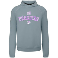 Pittsburgh Penguins Levelwear Hockey Fights Cancer Mandate Tri-Blend Hoodie - Gray - NHL