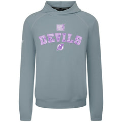 New Jersey Devils Levelwear Hockey Fights Cancer Mandate Tri-Blend Hoodie - Gray - NHL