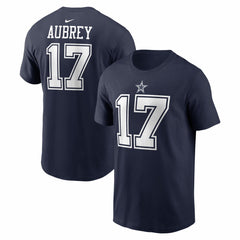 Brandon Aubrey Dallas Cowboys Name & Number T-Shirt Navy | Nike for Sale