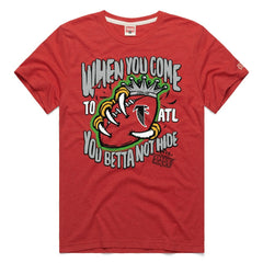Atlanta Falcons x OutKast Homage Unisex You Betta Not Hide Tri-Blend T-Shirt Red | NFL