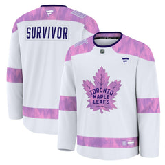 Toronto Maple Leafs Fanatics Hockey Fights Cancer Survivor Practice Jersey - White - NHL