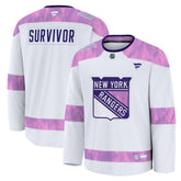 New York Rangers Fanatics Hockey Fights Cancer Survivor Practice Jersey - White - NHL