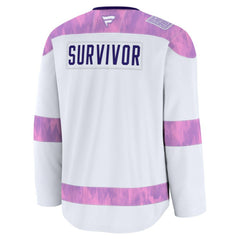 New Jersey Devils Fanatics Hockey Fights Cancer Survivor Practice Jersey - White - NHL