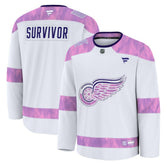 Detroit Red Wings Fanatics Hockey Fights Cancer Survivor Practice Jersey - White - NHL