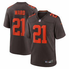 Denzel Ward Cleveland Browns Alpha Dawg Game Jersey Brown | Nike for Sale