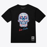 Chicago Cubs Mitchell & Ness Women's Sugar Skull Boxy T-Shirt - MLB