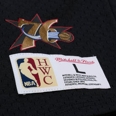 Allen Iverson Philadelphia 76ers Mesh Name & Number Short Sleeve Hoodie Black - NBA