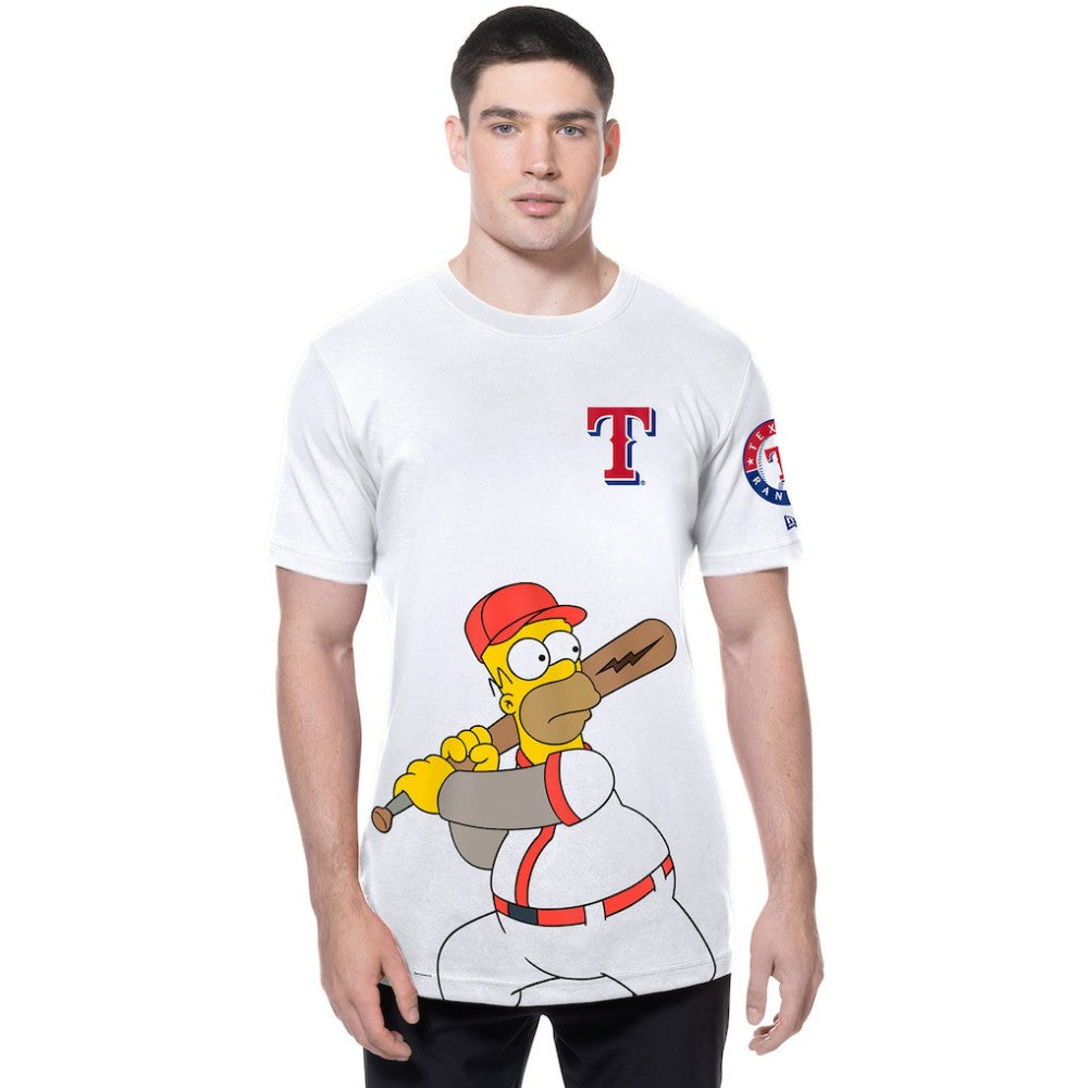 Texas Rangers New Era MLB x Simpsons Homer Wonderbat T-Shirt - MLB