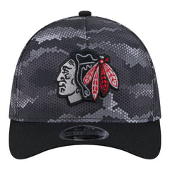 Chicago Blackhawks New Era Zero Dark 39THIRTY Flex Hat - Black - NHL