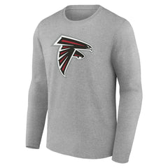 Atlanta Falcons Team Authentic Personalized Name & Number Long Sleeve T-Shirt Gray | NFL