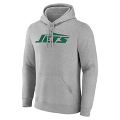 New York Jets Team Authentic Personalized Name & Number Hoodie Gray | NFL