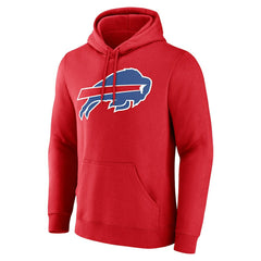 Buffalo Bills Team Authentic Personalized Name & Number Hoodie Red | NFL