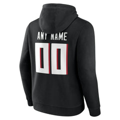 Atlanta Falcons Team Authentic Personalized Name & Number Hoodie Black | NFL