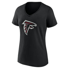 Atlanta Falcons Women's Team Authentic Personalized Name & Number V-Neck T-Shirt Black | NFL