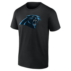 Carolina Panthers Team Authentic Personalized Name & Number T-Shirt Black | NFL