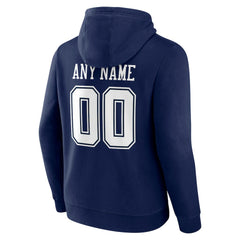 Dallas Cowboys Team Authentic Personalized Name & Number Hoodie Navy | NFL