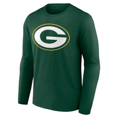 Green Bay Packers Team Authentic Personalized Name & Number Long Sleeve T-Shirt Green | NFL