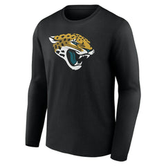 Jacksonville Jaguars Team Authentic Personalized Name & Number Long Sleeve T-Shirt Black | NFL