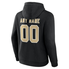 New Orleans Saints Team Authentic Personalized Name & Number Hoodie Black | NFL