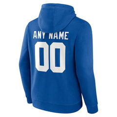 New York Giants Team Authentic Personalized Name & Number Hoodie Royal | NFL