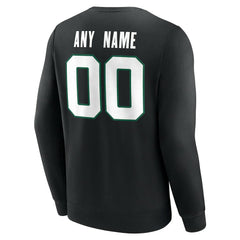 New York Jets Team Authentic Personalized Name & Number Sweatshirt Black | NFL