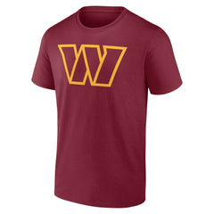 Washington Commanders Team Authentic Personalized Name & Number T-Shirt Burgundy | NFL
