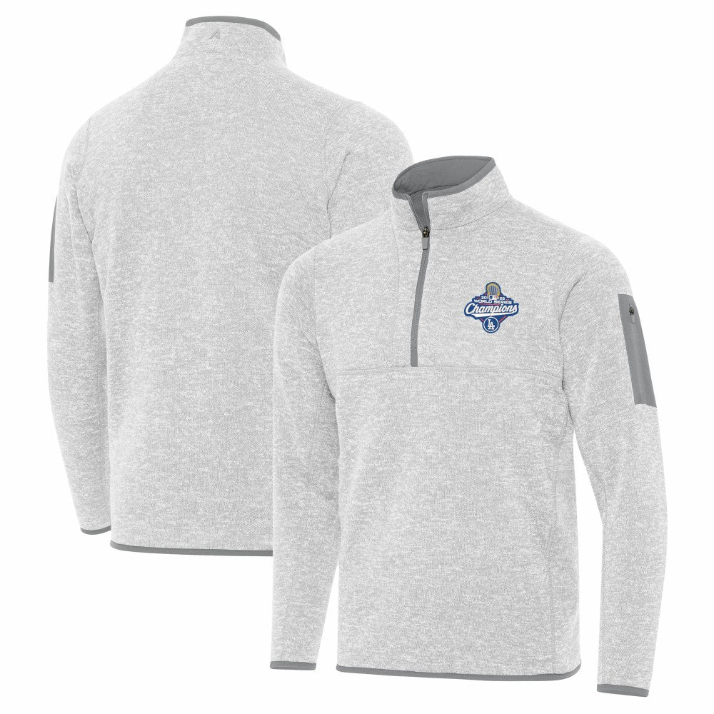 Los Angeles Dodgers Antigua 2025 World Series Champions Fortune Quarter-Zip Jacket - MLB