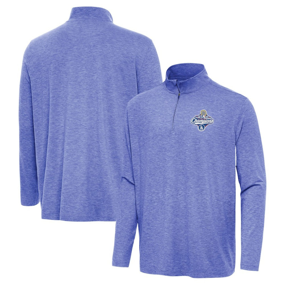 Los Angeles Dodgers Antigua 2025 World Series Champions Hunk Quarter-Zip Top - MLB