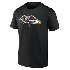 Baltimore Ravens Big & Tall Team Authentic Custom T-Shirt Black | NFL