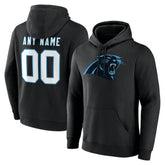 Carolina Panthers Big & Tall Team Authentic Custom Hoodie Black | NFL