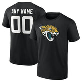 Jacksonville Jaguars Big & Tall Team Authentic Custom T-Shirt Black | NFL