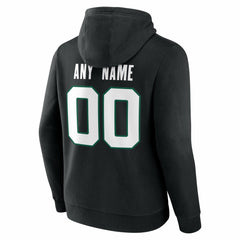 New York Jets Big & Tall Team Authentic Custom Hoodie Black | NFL