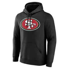 San Francisco 49ers Big & Tall Team Authentic Custom Hoodie Black | NFL