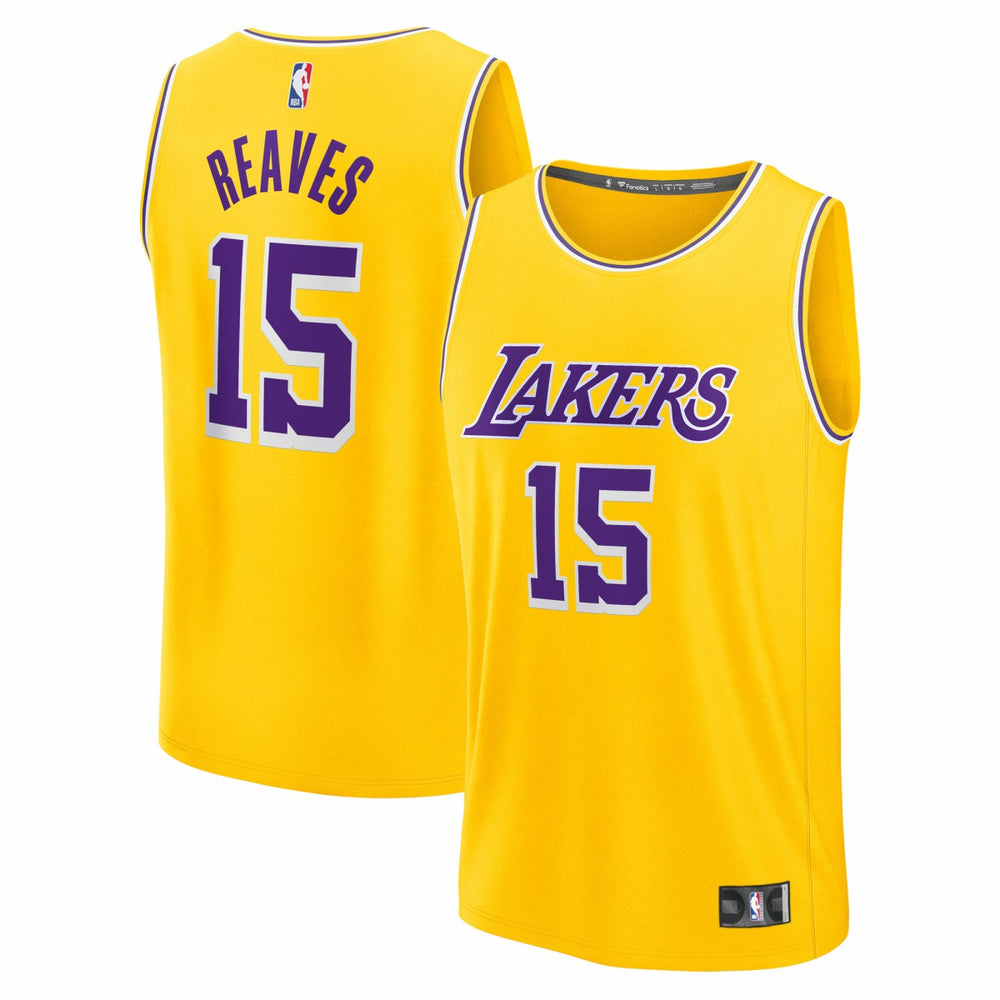 Austin Reaves Los Angeles Lakers Youth Fast Break Replica Jersey Gold Icon Edition - NBA