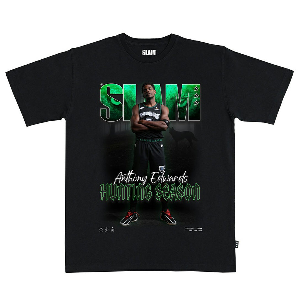 Anthony Edwards Minnesota Timberwolves SLAM Unisex Cover T-Shirt Black - NBA