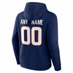 Denver Broncos Big & Tall Team Authentic Custom Hoodie Navy | NFL