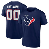 Houston Texans Big & Tall Team Authentic Custom T-Shirt Navy | NFL