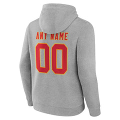 Kansas City Chiefs Big & Tall Team Authentic Custom Hoodie Gray | NFL