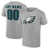 Philadelphia Eagles Big & Tall Team Authentic Custom T-Shirt Gray | NFL